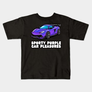 My Super Car Is Purple Kids T-Shirt